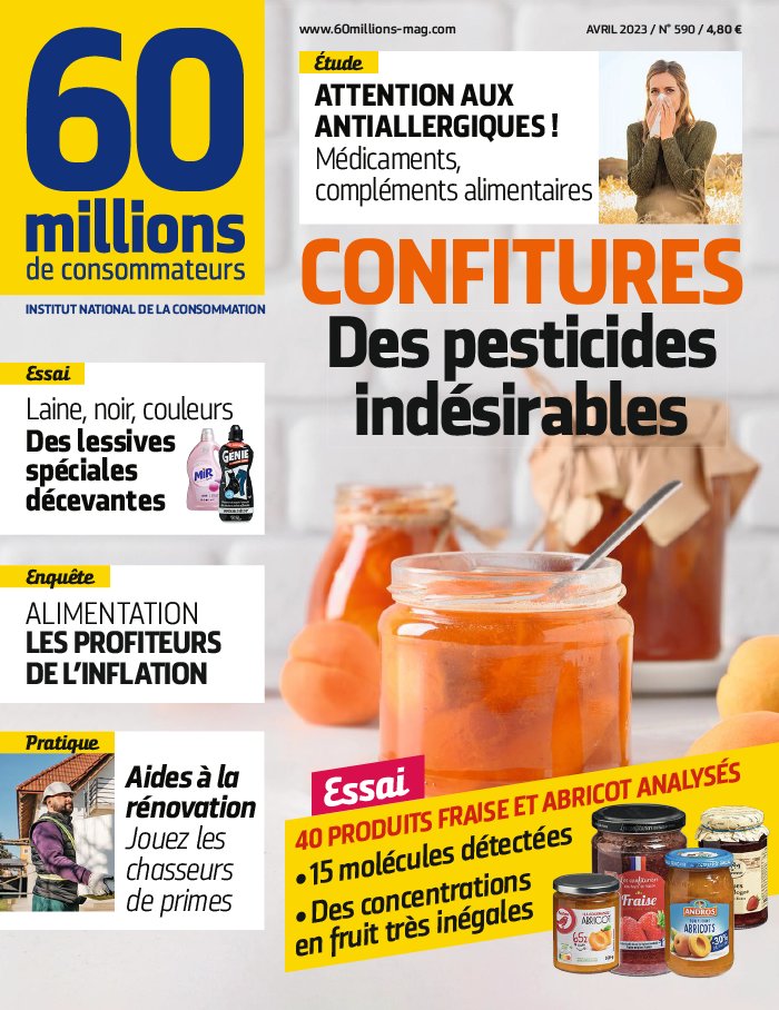 couverture du magazine de 60M de consommateurs 